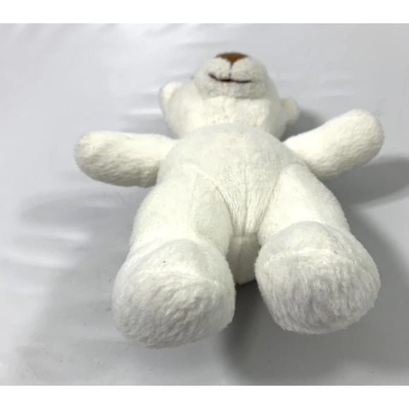 2006 Lil Luvables White Bear Spin Master Toy Teddy Fluffy Factory Hide Pocket - Picture 10 of 12